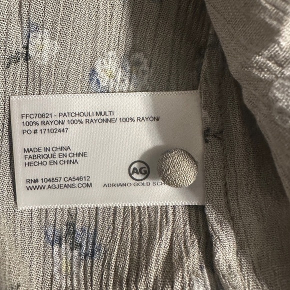 AG Adriano Goldschmied Celeste Blouse. - Picture 4 of 7